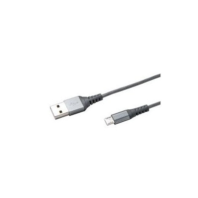 Celly USBMICRONYLSV cavo USB 1 m USB 2.0 USB A Micro-USB A Argento