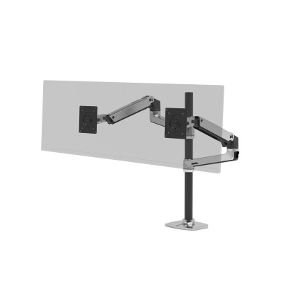 Ergotron LX Series LX Dual Stacking Arm Tall Pole 101,6 cm (40") Alluminio Scrivania