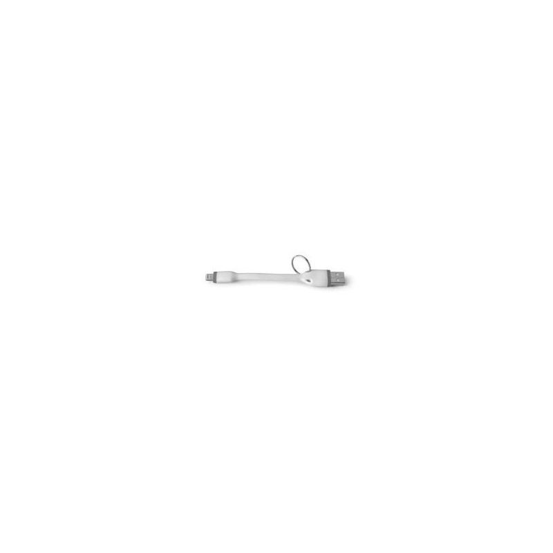 Celly USBLIGHTKEYWH cavo Lightning 0,12 m Bianco