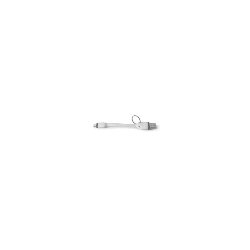 Celly USBMICROKEYWH cavo USB 0,12 m USB A Micro-USB A Bianco