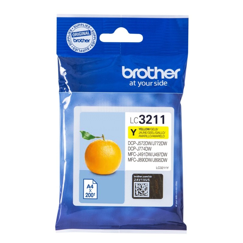 Brother LC3211Y cartuccia d'inchiostro 1 pz Originale Giallo