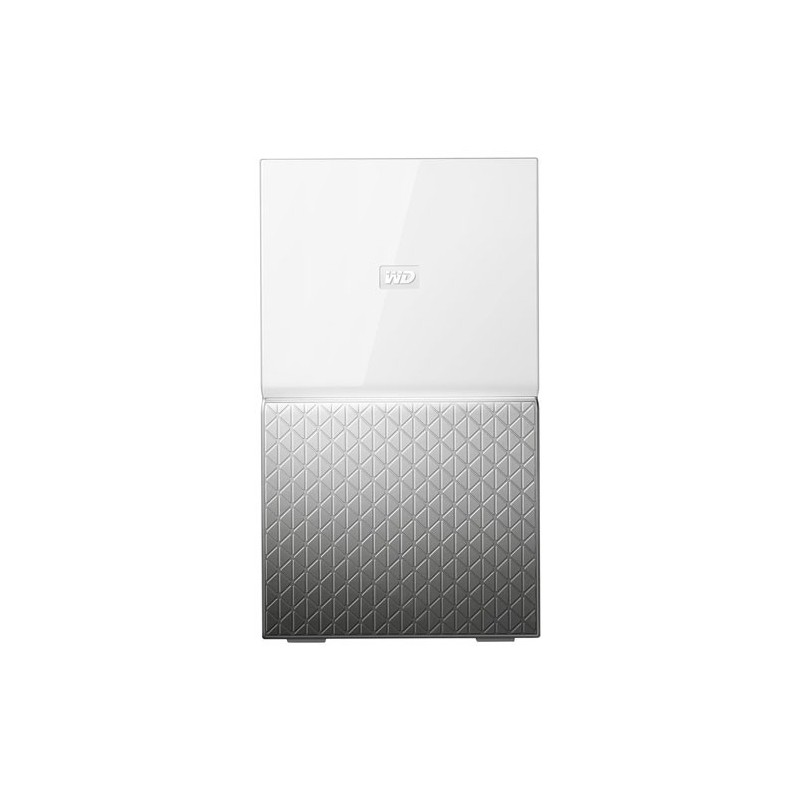 Western Digital MY CLOUD HOME Duo dispositivo di archiviazione cloud personale 6 TB Collegamento ethernet LAN Argento, Bianco