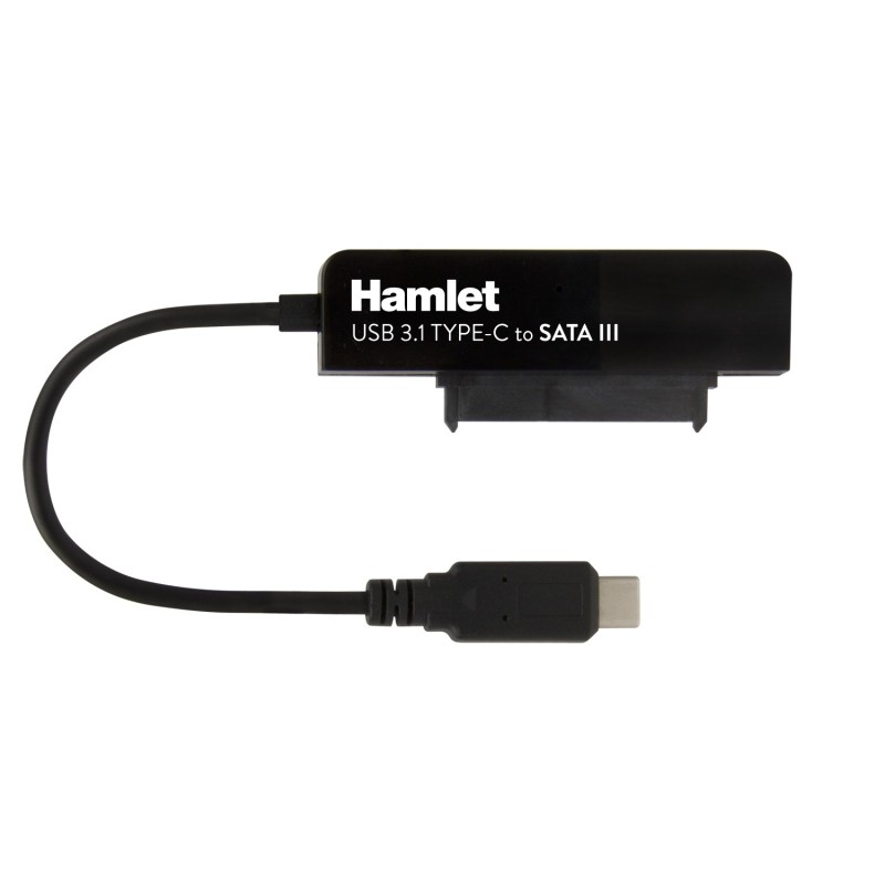 Hamlet Adattatore USB 3.1 Type-C to SATA III per collegare hard disk o unità SSD con Serial ATA