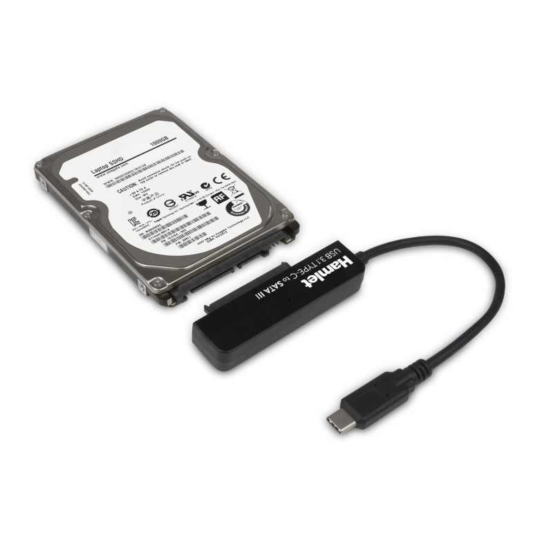 Hamlet Adattatore USB 3.1 Type-C to SATA III per collegare hard disk o unità SSD con Serial ATA