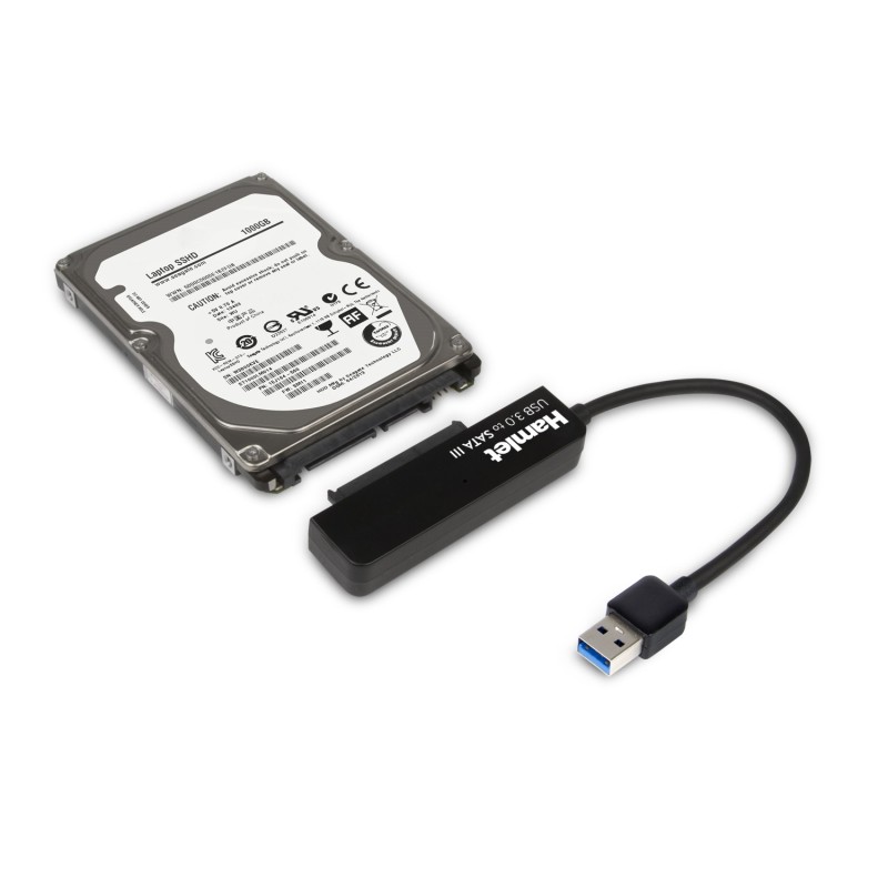 Hamlet Adattatore USB 3.0 to SATA III per collegare hard disk p SSD a pc