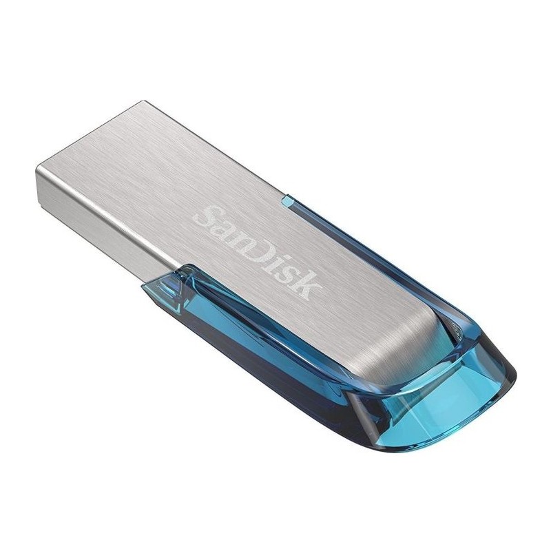 SanDisk Ultra Flair unità flash USB 128 GB USB tipo A 3.2 Gen 1 (3.1 Gen 1) Blu, Argento