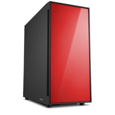 Sharkoon AM5 Silent Midi Tower Nero, Rosso