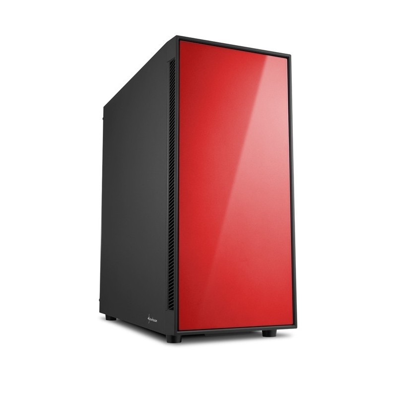 Sharkoon AM5 Silent Midi Tower Nero, Rosso