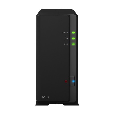 Synology DiskStation DS118 server NAS e di archiviazione Compatta Collegamento ethernet LAN Nero RTD1296