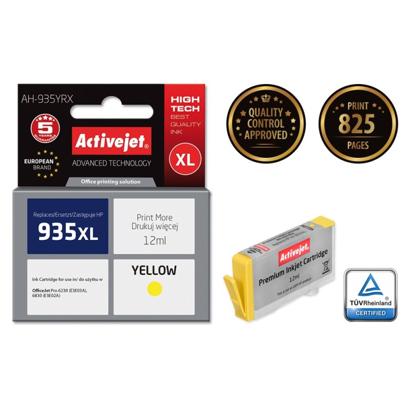 Activejet AH-935YRX cartuccia d'inchiostro 1 pz Compatibile Resa elevata (XL) Giallo