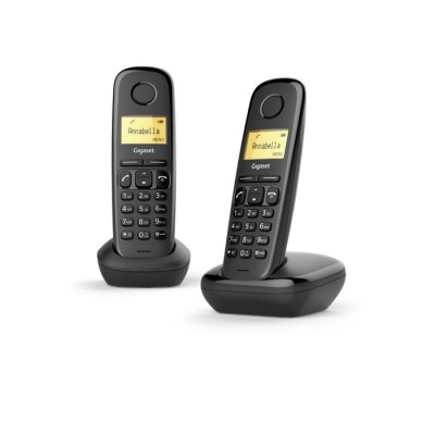 Gigaset A170 Duo Telefono analogico DECT Identificatore di chiamata Nero