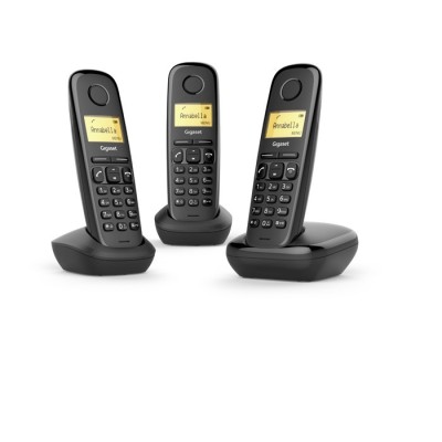 Gigaset A170 Trio Telefono analogico DECT Identificatore di chiamata Nero