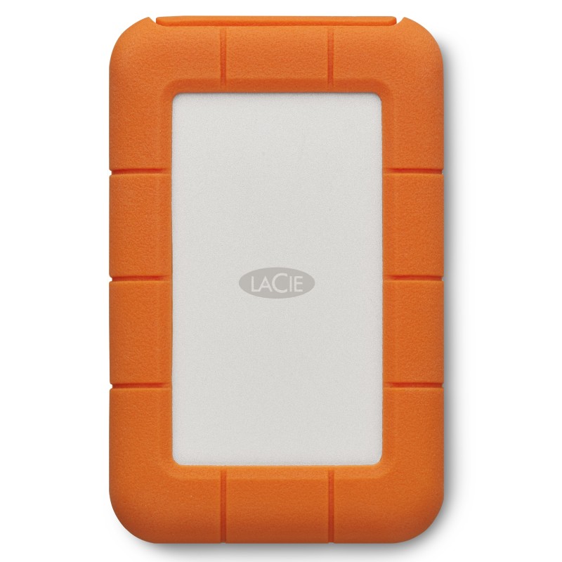 LaCie Rugged Secure disco rigido esterno 2 TB Arancione, Bianco