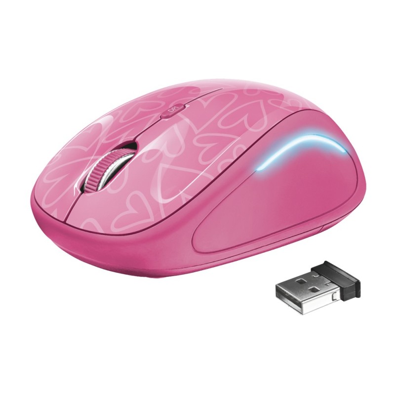 Trust Yvi FX mouse Ambidestro RF Wireless Ottico 1600 DPI