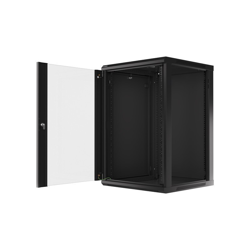 Lanberg WF01-6618-10B rack 18U Da parete Nero