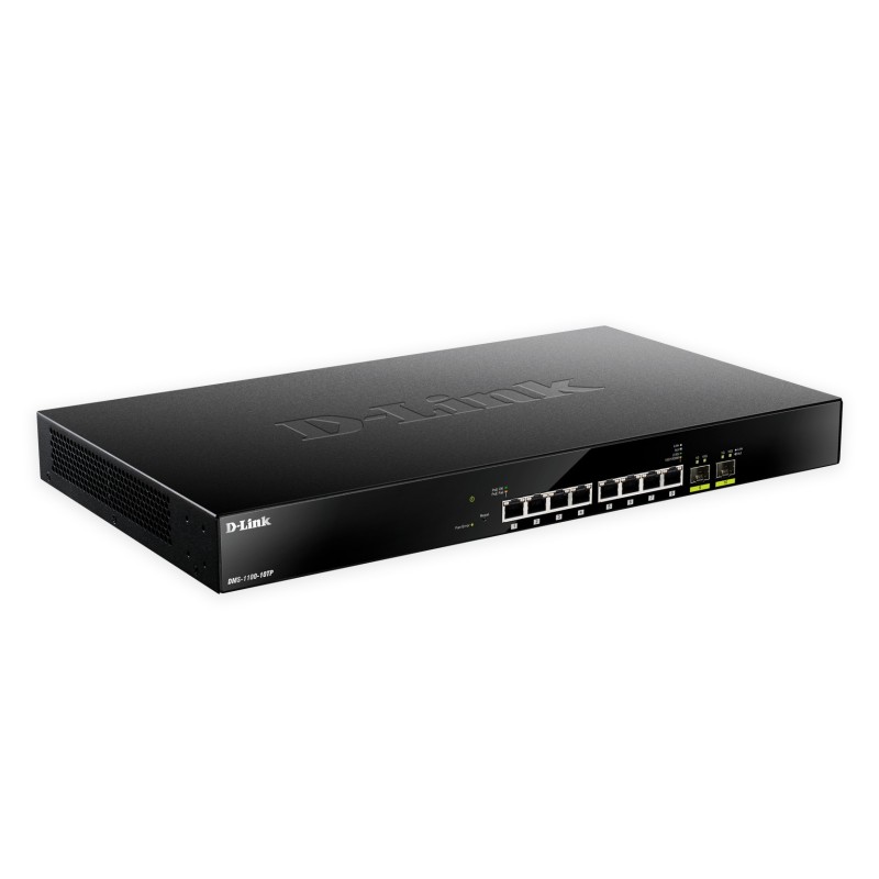 D-Link DMS-1100-10TP switch di rete Gestito L2 2.5G Ethernet (100 1000 2500) Supporto Power over Ethernet (PoE) 1U Nero