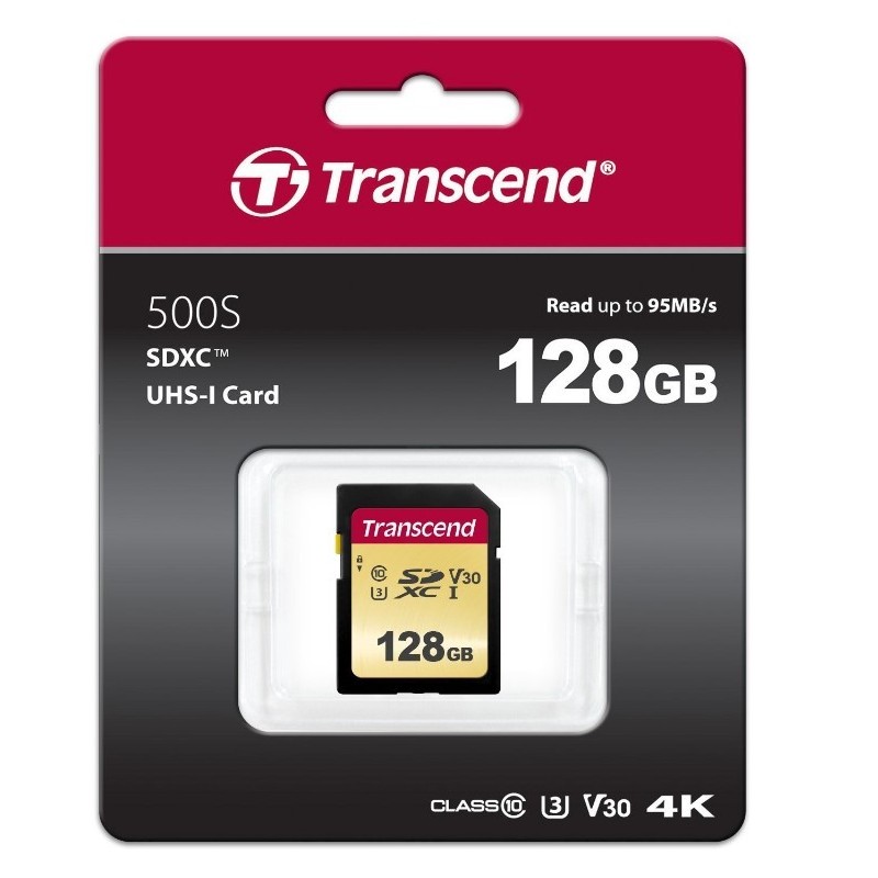 Transcend 128GB UHS-I U3 SD SDXC Classe 10