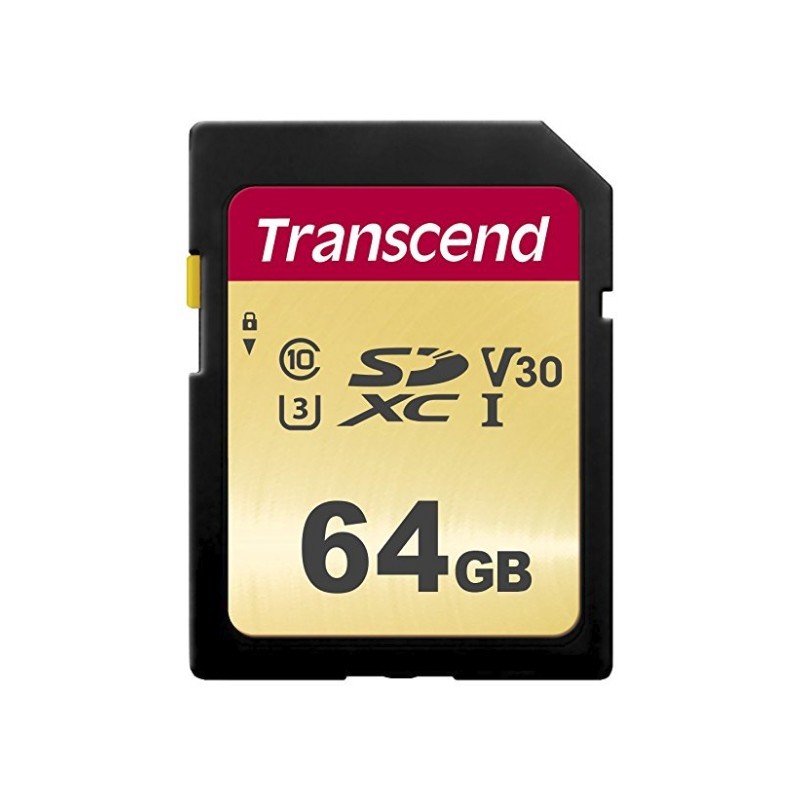 Transcend 64GB, UHS-I, SD SDXC Classe 10