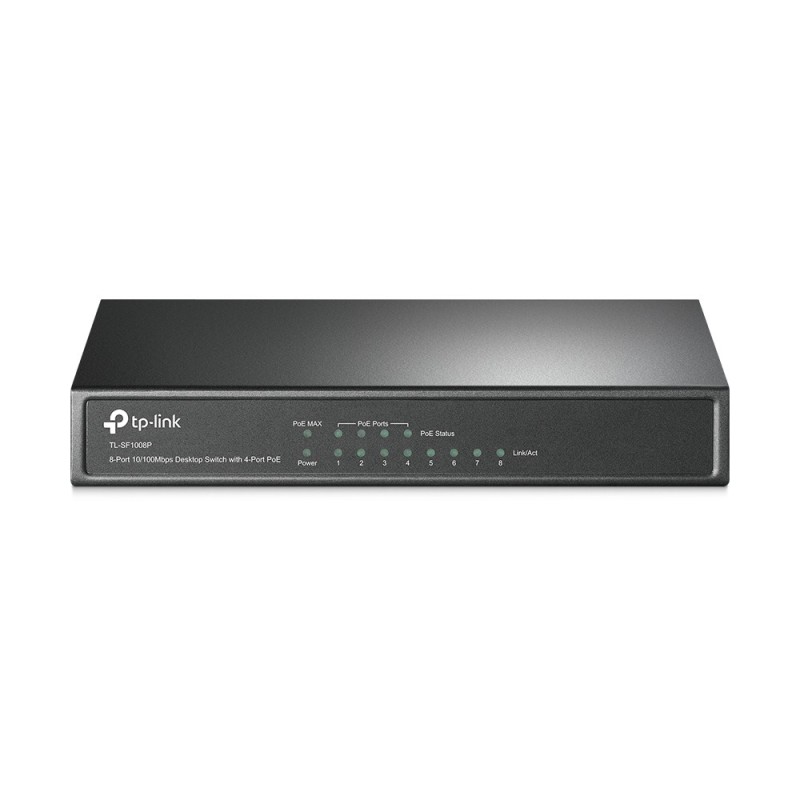 TP-Link TL-SF1008P switch di rete Non gestito Fast Ethernet (10 100) Supporto Power over Ethernet (PoE) Oliva