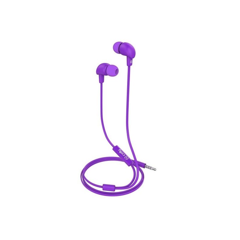 Celly UP600PR cuffia e auricolare Cablato In-ear Musica e Chiamate Viola