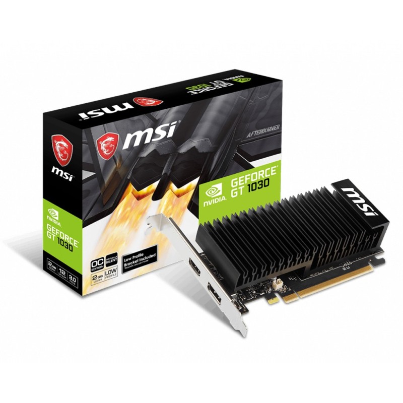 MSI GeForce GT 1030 2GHD4 LP OC NVIDIA 2 GB GDDR4