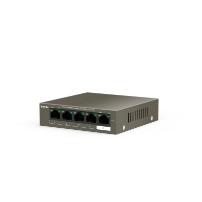 Tenda TEF1105P-4-63W Non gestito Fast Ethernet (10 100) Supporto Power over Ethernet (PoE) Nero