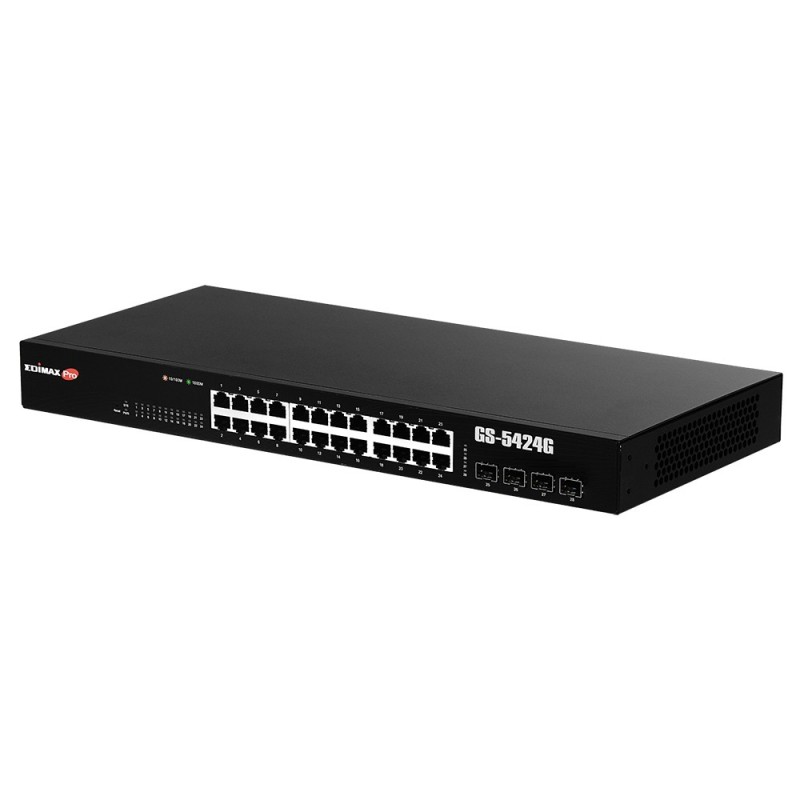 Edimax GS-5424G switch di rete Gestito Gigabit Ethernet (10 100 1000) 1U Nero