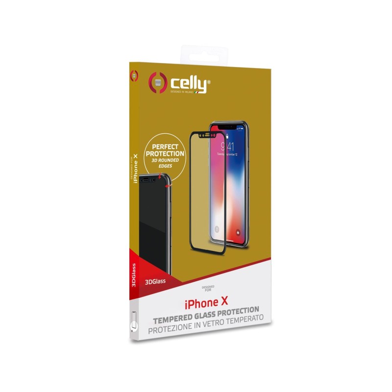 Celly 3D Glass Pellicola proteggischermo trasparente Apple 1 pz