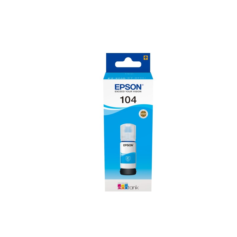 Epson 104 EcoTank Cyan ink bottle