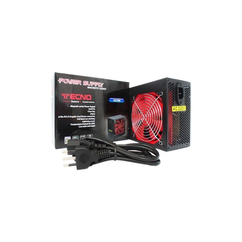 Tecno 53.112 alimentatore per computer 625 W 20+4 pin ATX ATX Nero