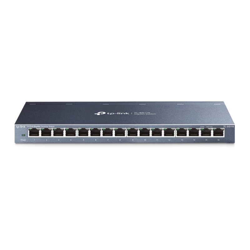 TP-Link TL-SG116 switch di rete Non gestito Gigabit Ethernet (10 100 1000) Nero