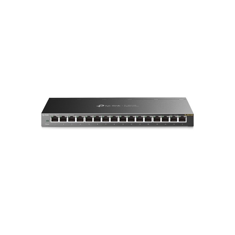 TP-Link TL-SG116E Non gestito L2 Gigabit Ethernet (10 100 1000) Nero