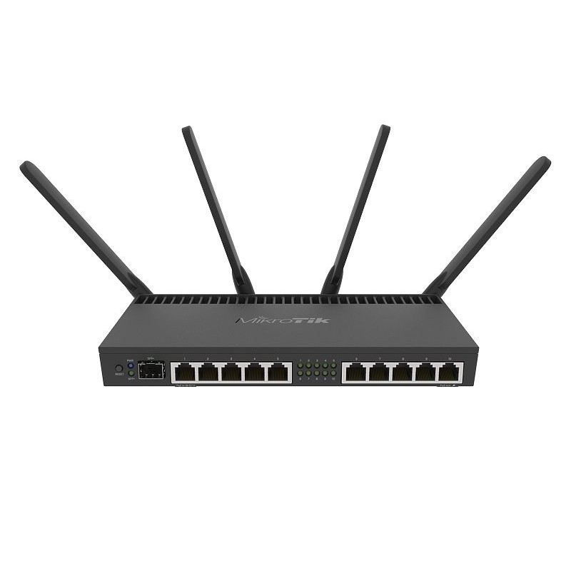 Mikrotik RB4011iGS+5HacQ2HnD-IN router wireless Gigabit Ethernet Dual-band (2.4 GHz 5 GHz) Nero