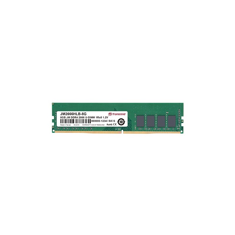 Transcend JetRam JM2666HLB-8G memoria 8 GB 1 x 8 GB DDR4 2666 MHz