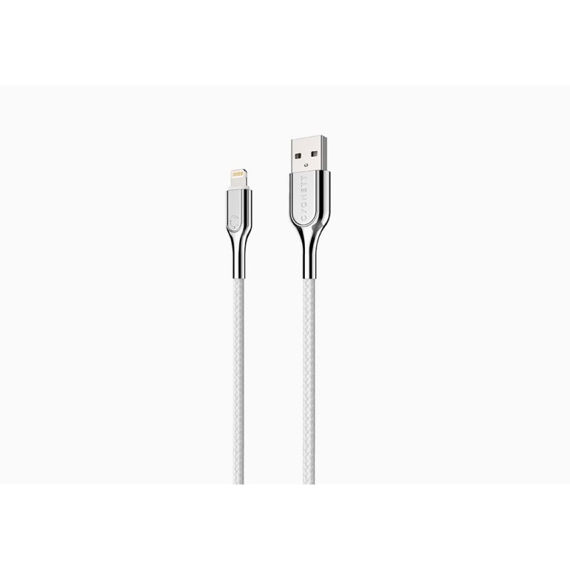 Cygnett Lightning - USB-A 1 m Acciaio inossidabile, Bianco