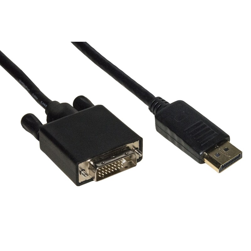 Link Accessori LKCDPDVI20 cavo e adattatore video 2 m DisplayPort DVI-D Nero