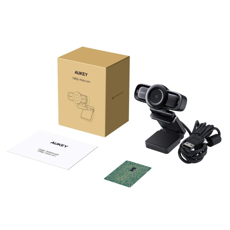 AUKEY PC-LM3 webcam 2 MP 1920 x 1080 Pixel USB 2.0 Nero