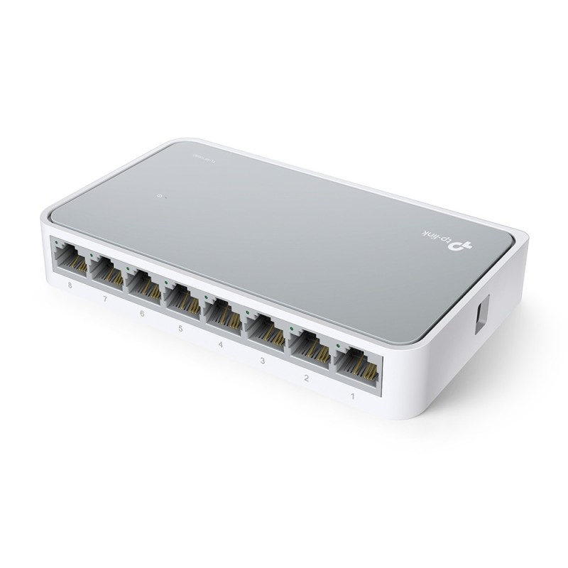 TP-Link TL-SF1008D switch di rete Non gestito Fast Ethernet (10 100) Bianco