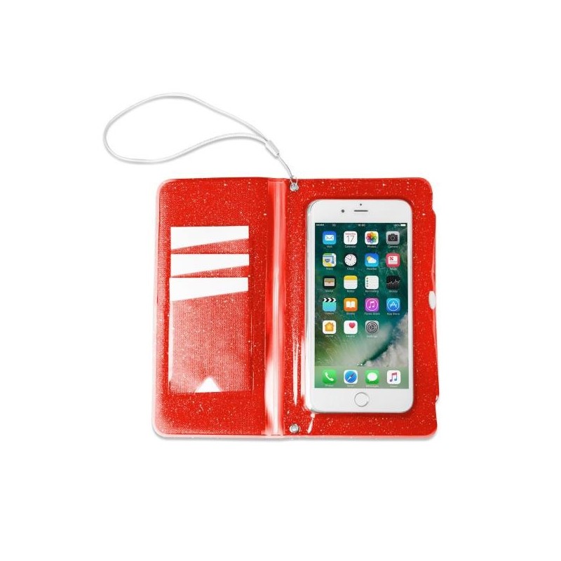 Celly SPLASHWALL18OR custodia per cellulare 15,8 cm (6.2") Custodia a borsellino Rosso