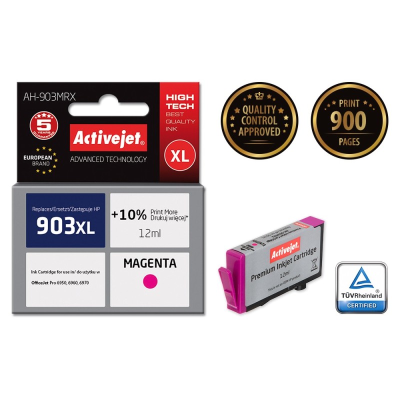 Activejet AH-903MRX cartuccia d'inchiostro 1 pz Compatibile Resa elevata (XL) Magenta