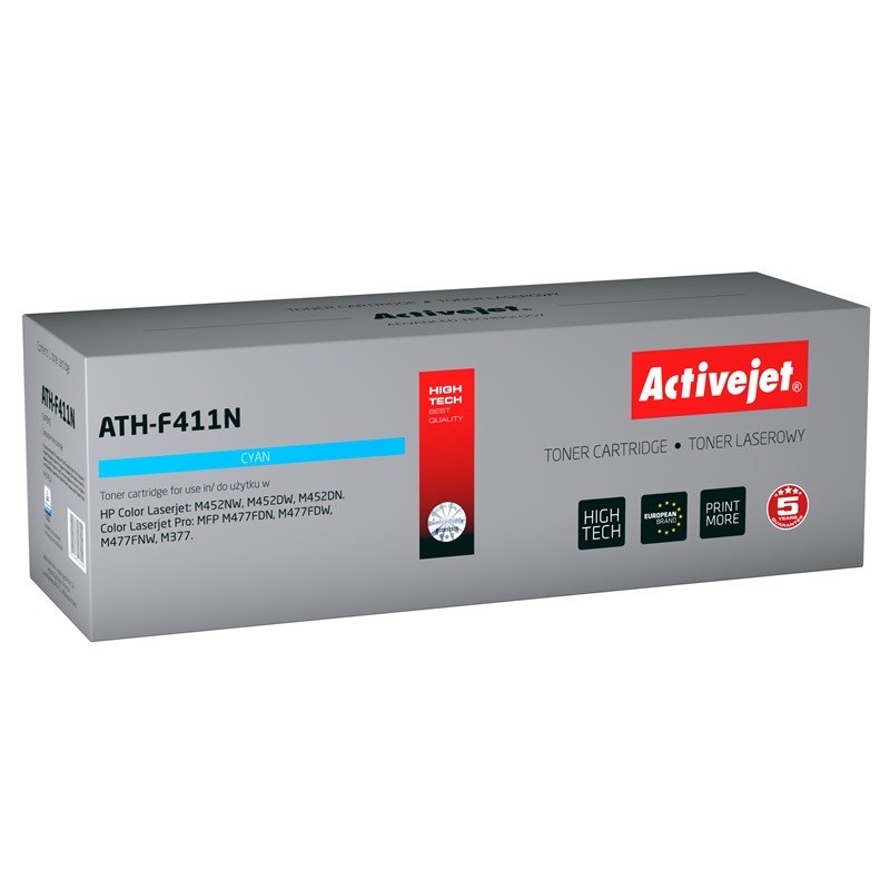 Activejet ATH-F411N cartuccia toner 1 pz Compatibile Ciano