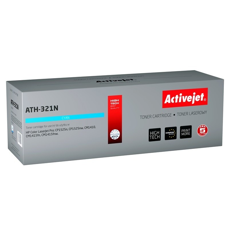 Activejet ATH-321N cartuccia toner 1 pz Compatibile Ciano