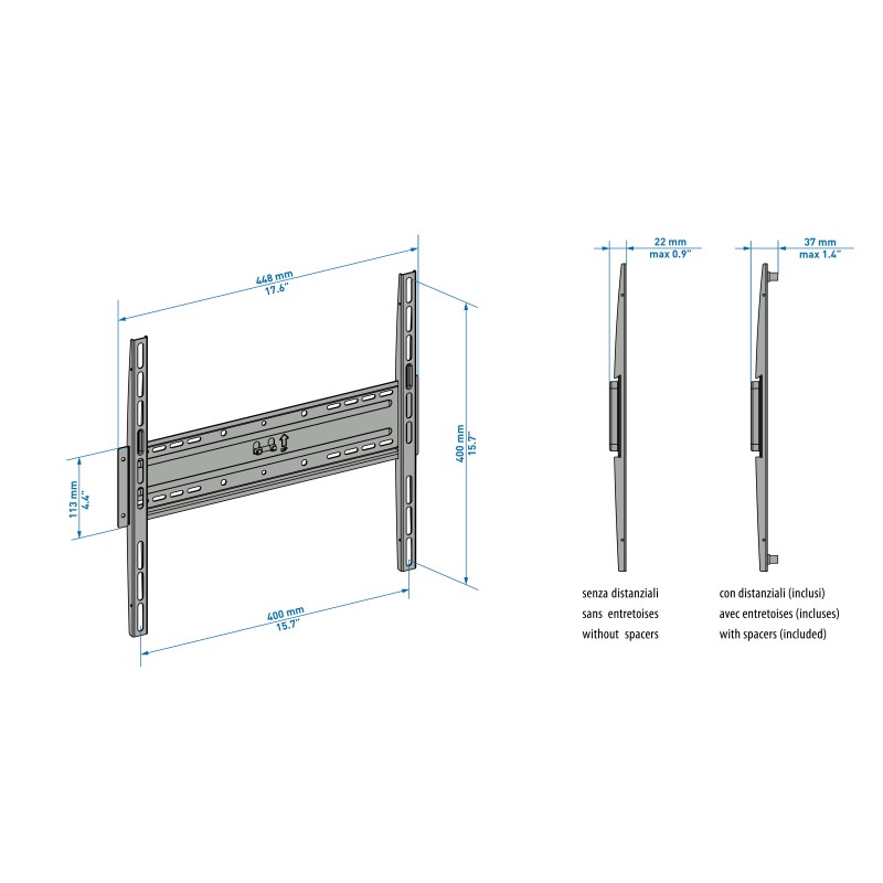 Meliconi CME ES400 127 cm (50") Nero