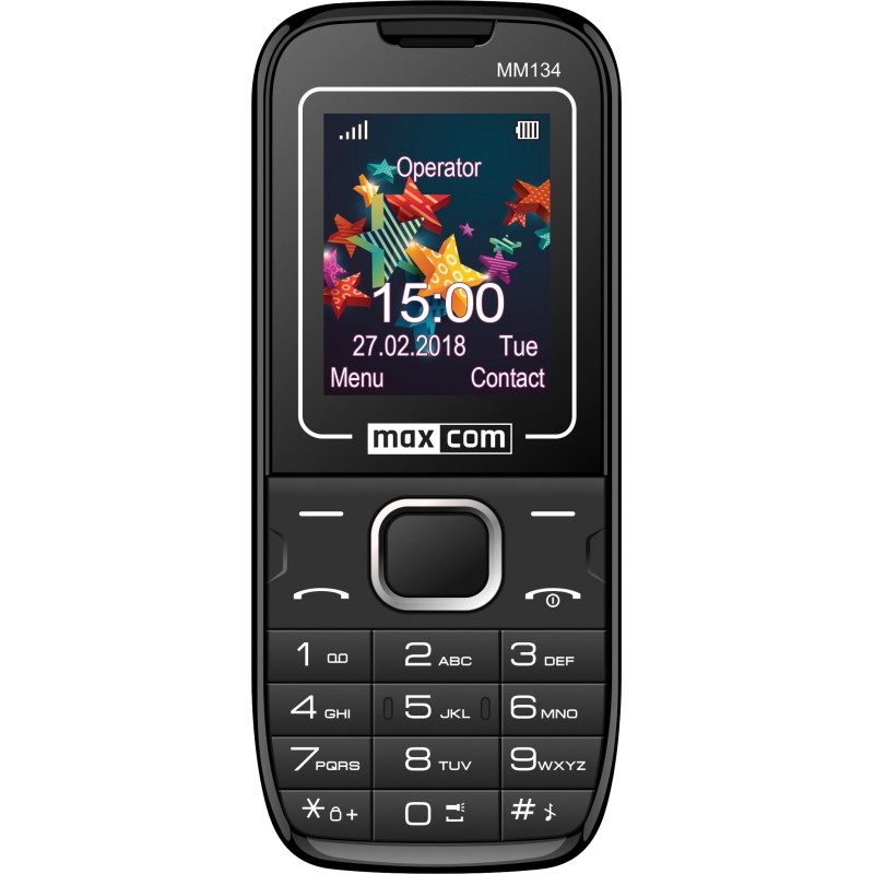 MaxCom Classic MM134 4,5 cm (1.77") 60 g Nero Telefono con fotocamera