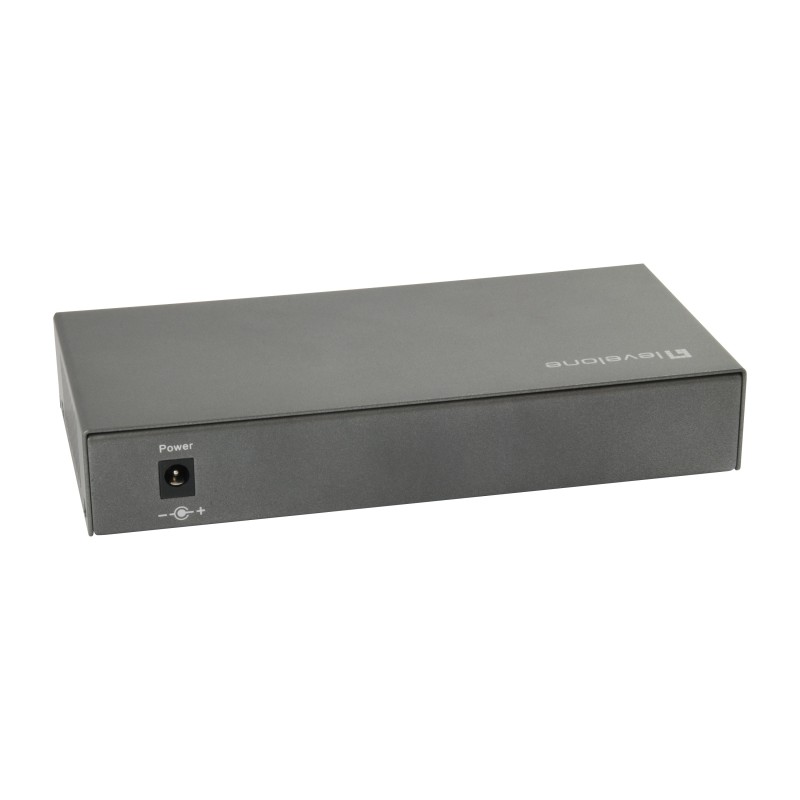 LevelOne GEP-0823 switch di rete Gigabit Ethernet (10 100 1000) Supporto Power over Ethernet (PoE) Nero