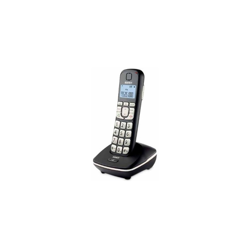 Saiet ERGO Telefono DECT Identificatore di chiamata Nero