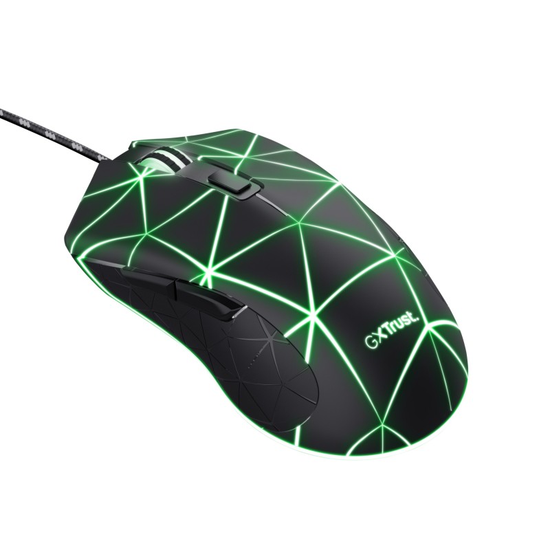 Trust GXT 133 Locx mouse Mano destra USB tipo A Ottico 4000 DPI