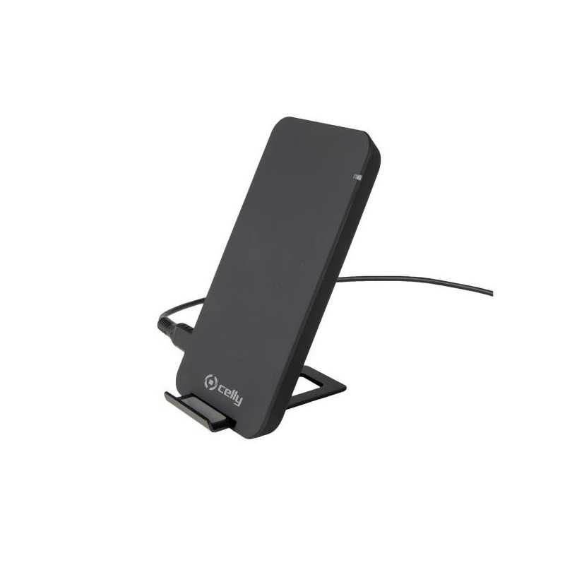 Celly WLFASTSTANDBK Caricabatterie per dispositivi mobili Smartphone Nero dC Carica wireless Interno