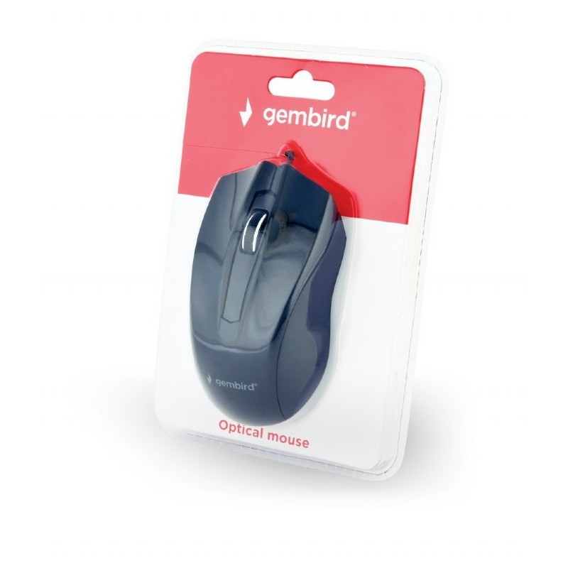 Gembird MUS-3B-01 mouse Ambidestro USB tipo A Ottico 1000 DPI
