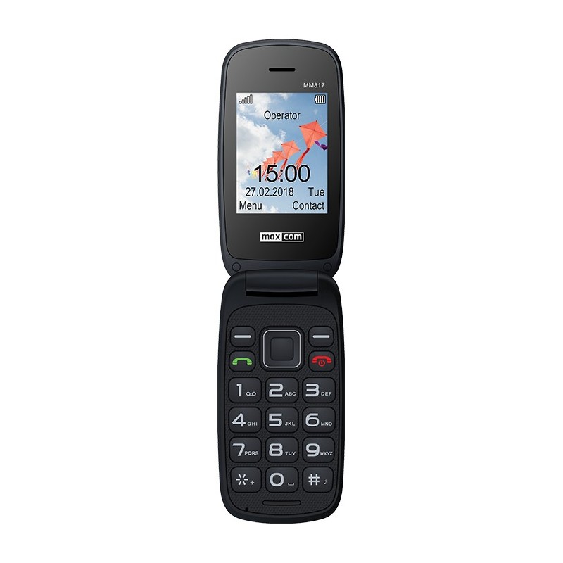 MaxCom MM817 6,1 cm (2.4") 78 g Nero, Rosso Telefono per anziani